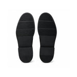 Calvin Klein Stacked Heel Leather Boots Women - BLK