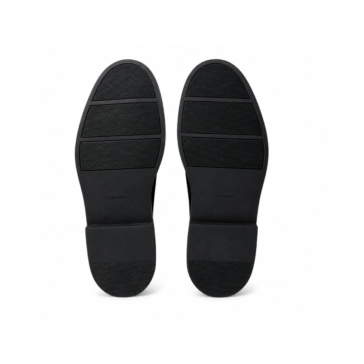 Calvin Klein Stacked Heel Leather Boots Women - BLK