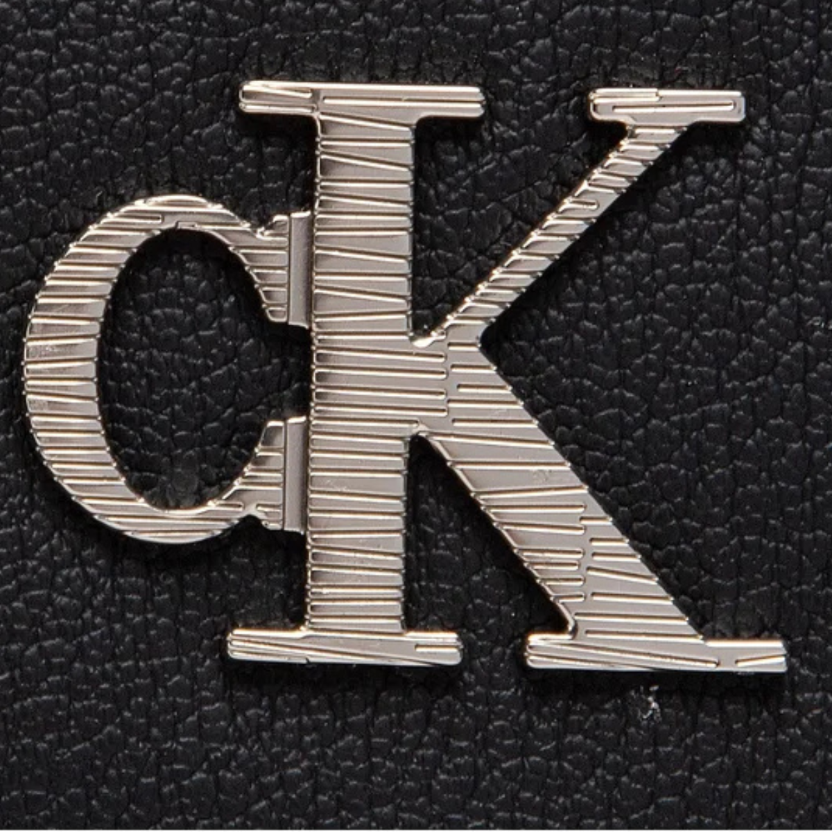 Calvin Klein Texture PU Shoulder Bag Women - BLK - Black