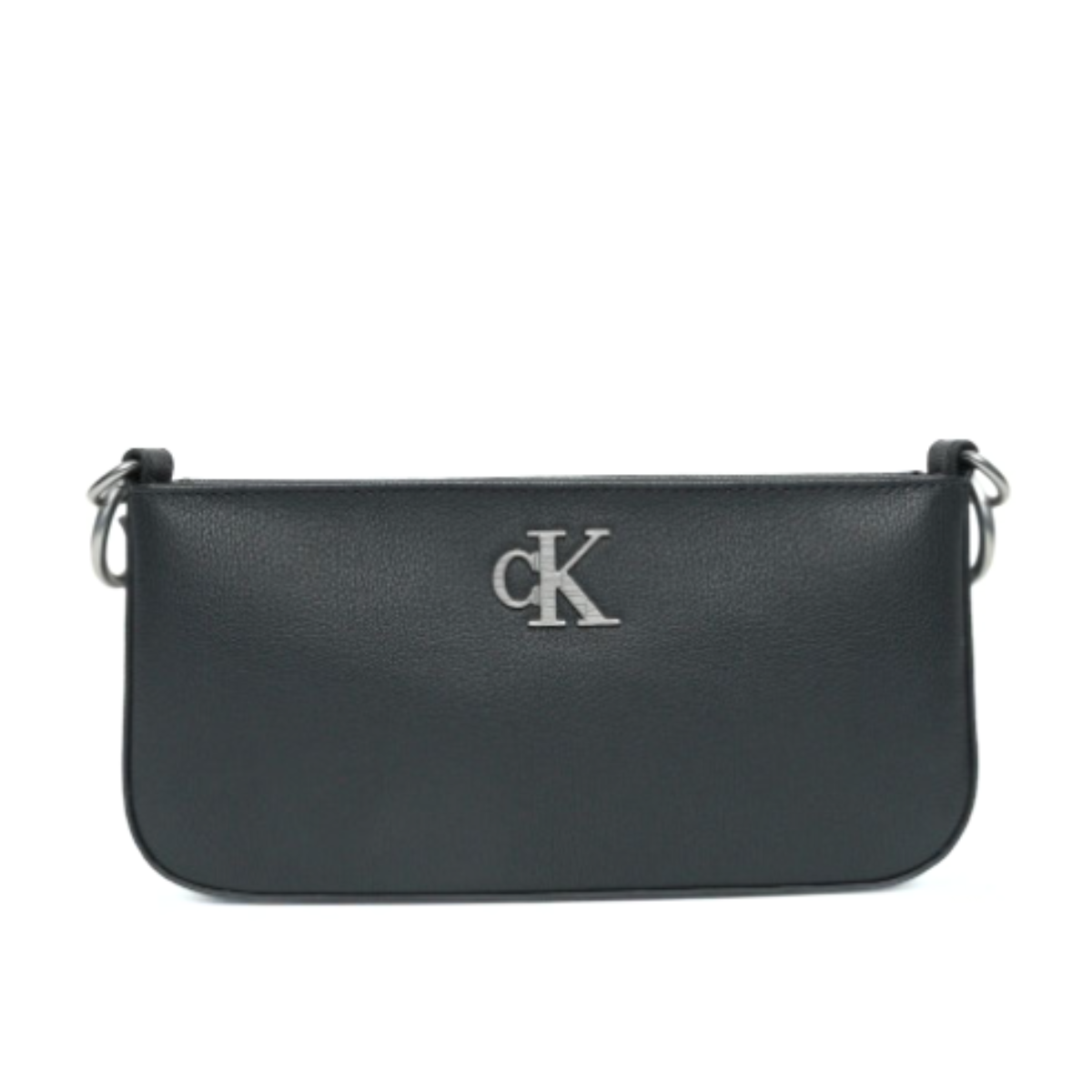 Calvin Klein Texture PU Shoulder Bag Women - BLK - Black