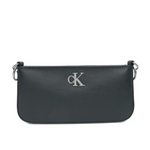 Calvin Klein Texture PU Shoulder Bag Women - BLK - Black