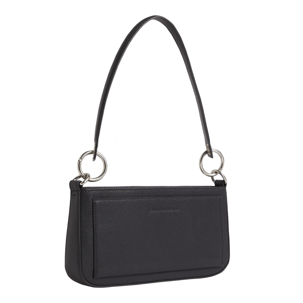 Calvin Klein Texture PU Shoulder Bag Women - BLK - Black