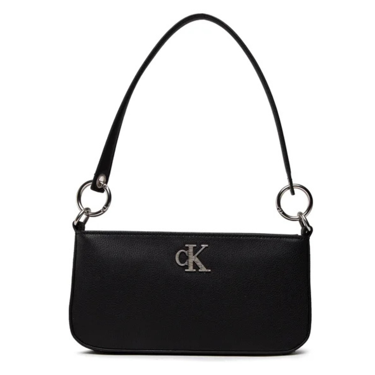Calvin Klein Texture PU Shoulder Bag Women - BLK - Black