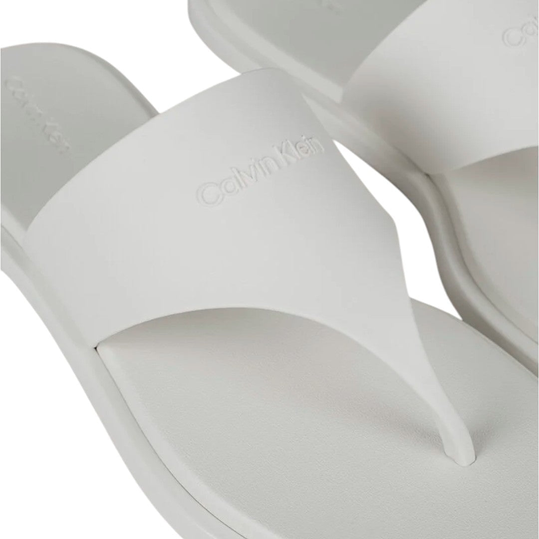 Calvin Klein Toe Post Beach Slippers Women - OFFWHT