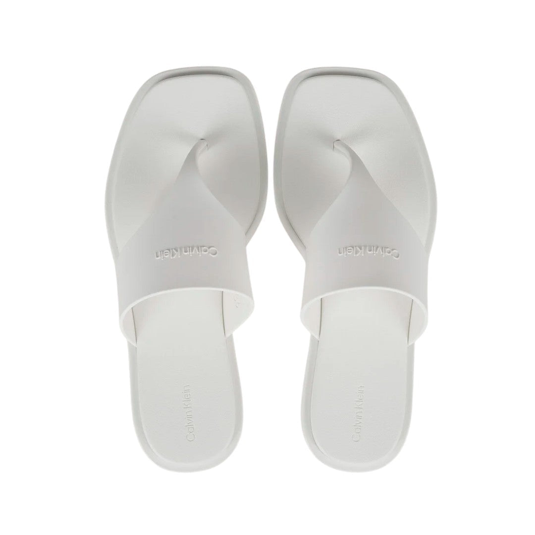 Calvin Klein Toe Post Beach Slippers Women - OFFWHT