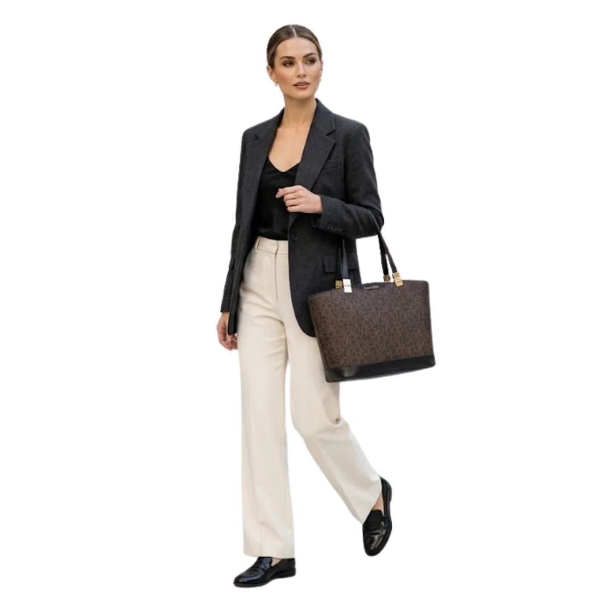 Calvin Klein Tote Shoulder Bag Women - BRN - Brown