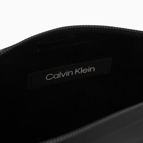 Calvin Klein Trendy Lightweight LOGO Zipper Men Shoulder Bag - BLK - Black