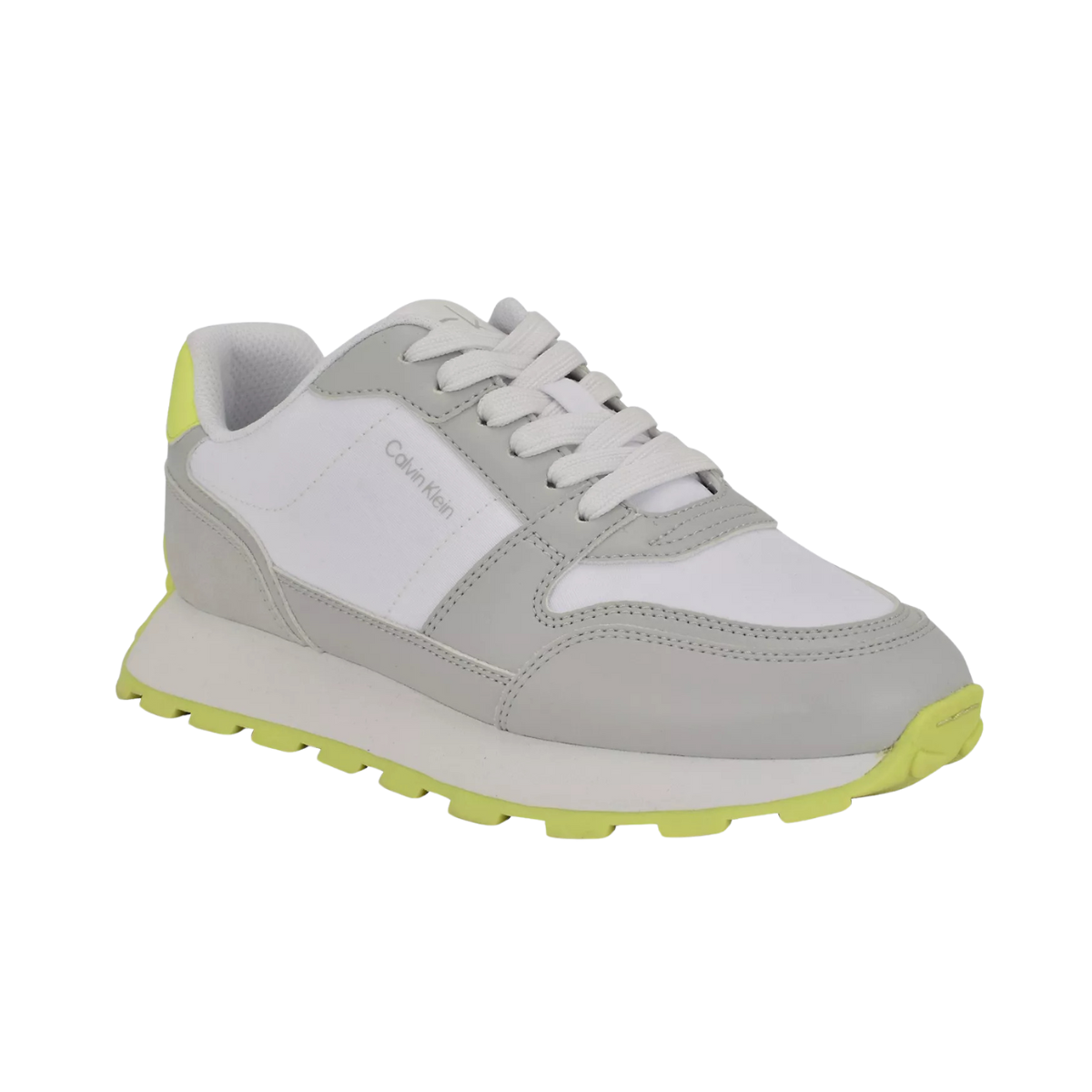 Calvin Klein Tulay Women’s Sneaker - WHTGRN - White/Green / 35.5
