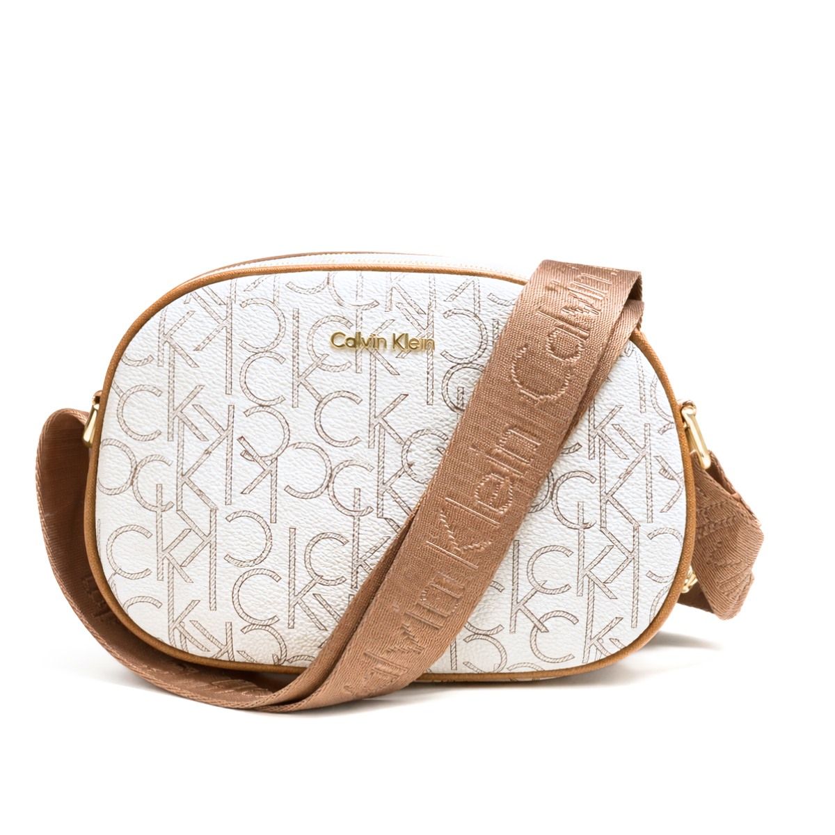 Calvin Klein Ultralight Saddle Handbag Women - BEG - Beige