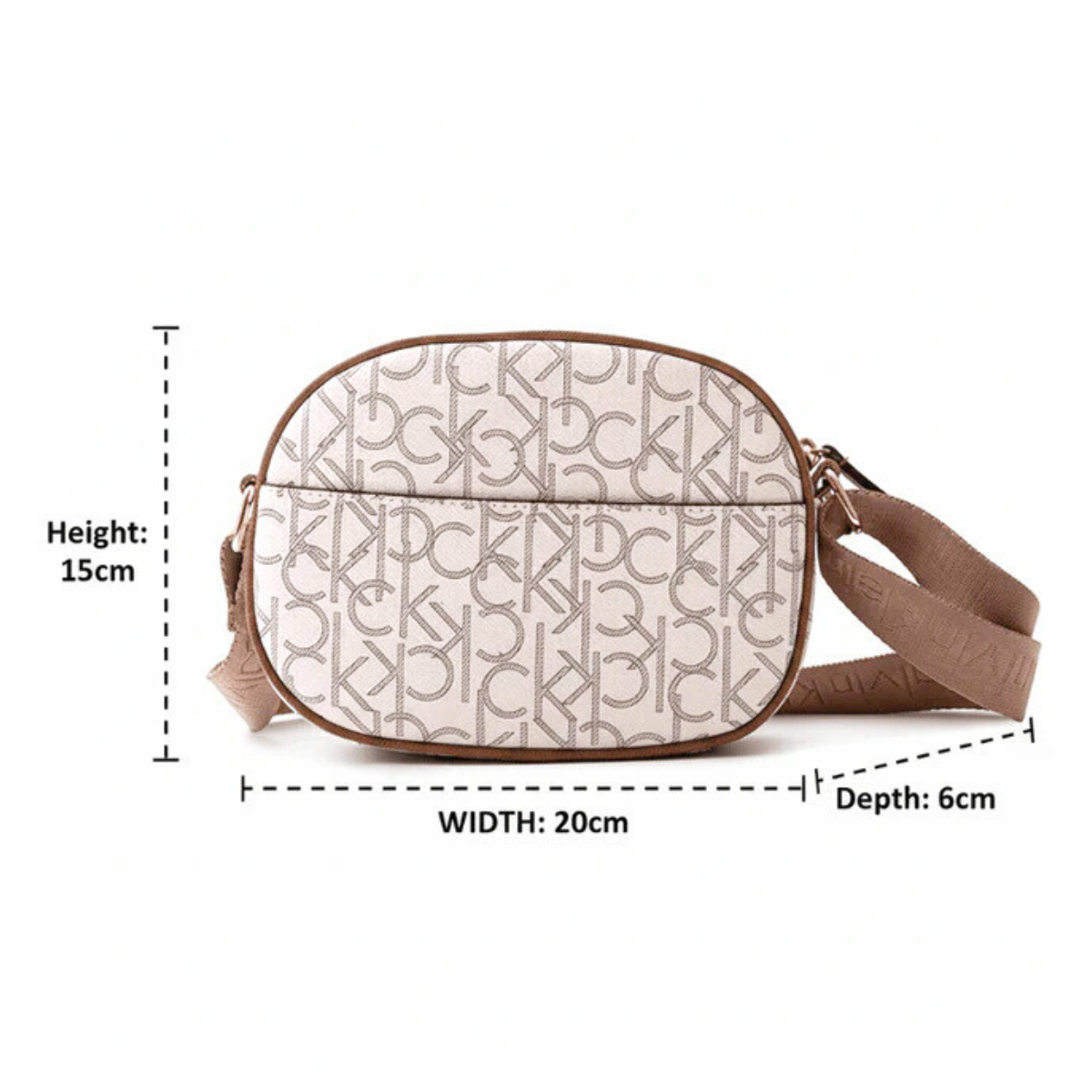 Calvin Klein Ultralight Saddle Handbag Women - BEG - Beige