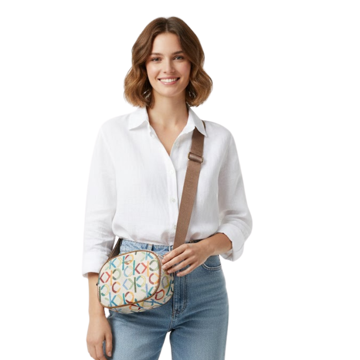 Calvin Klein Ultralight Saddle Handbag Women - MLT - Multi