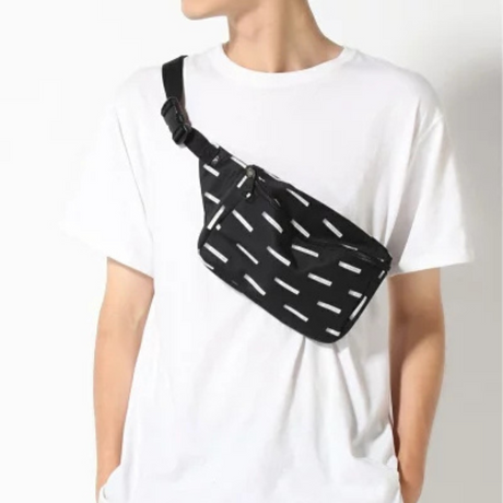 Calvin Klein Waist Bag Allover Print Logo ZM0ZM02132 - BLKWHT - Black/White