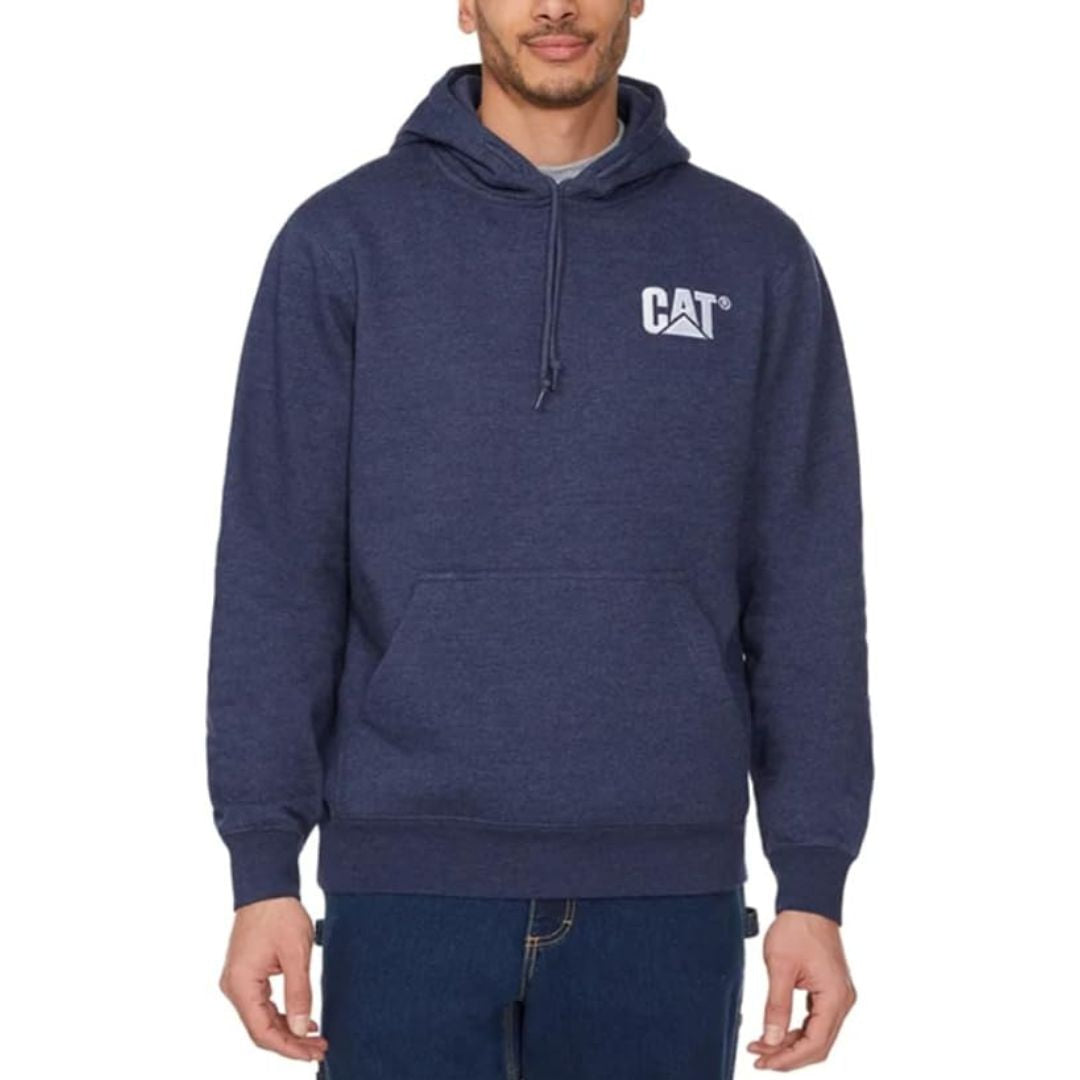 Caterpillar CAT Trademark Hoodies with Embroidered Front Logo Men - Blue / S