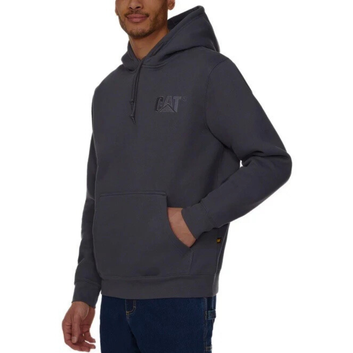 Caterpillar CAT Trademark Hoodies with Embroidered Front Logo Men