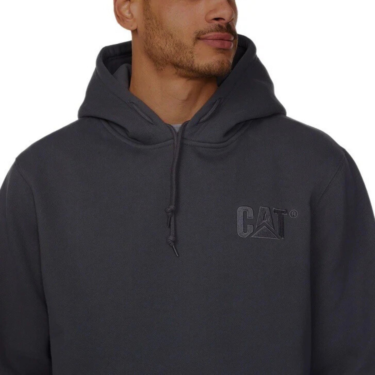 Caterpillar CAT Trademark Hoodies with Embroidered Front Logo Men