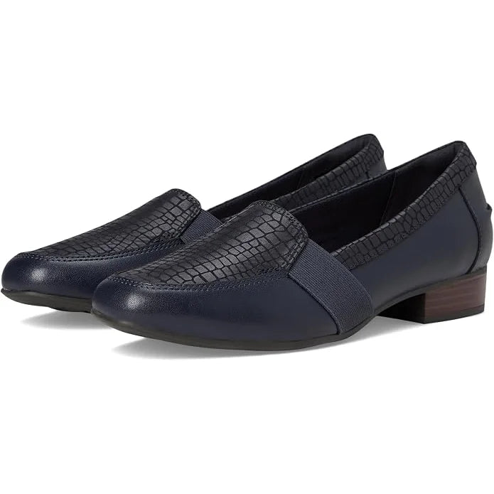 Clarks Juliet Beat Navy Leather Women -LEAT
