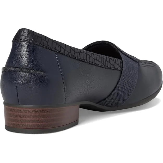 Clarks Juliet Beat Navy Leather Women -LEAT