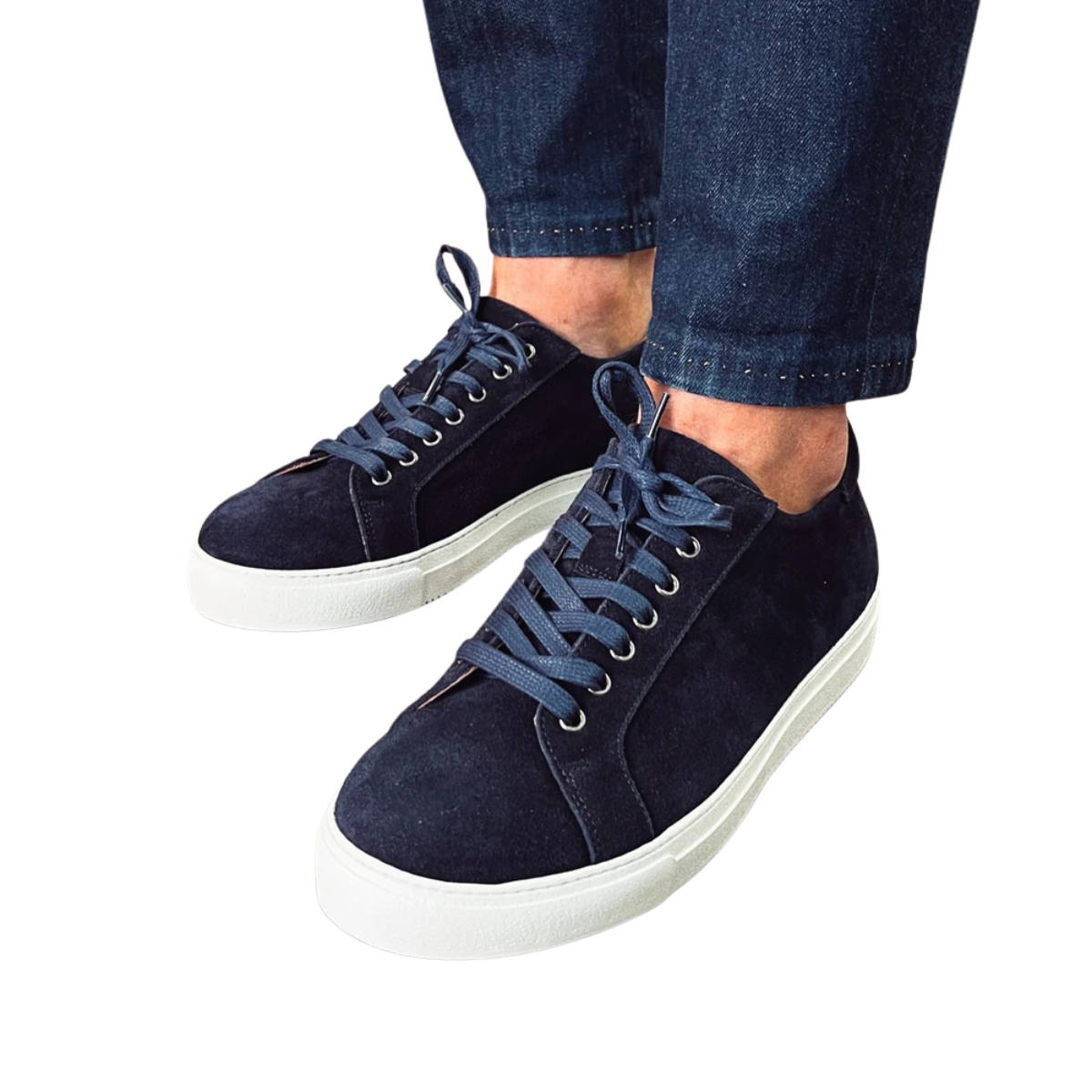 Clarks Lockton Lace Suede Sneaker Men - NVY