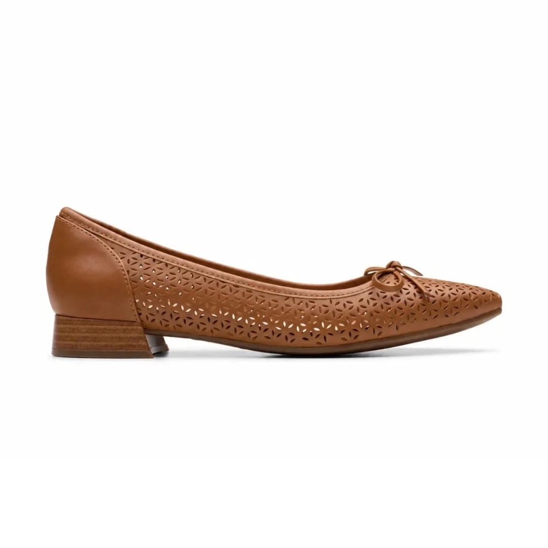 Clarks Natalyn Step Tan Leather Women -TAN
