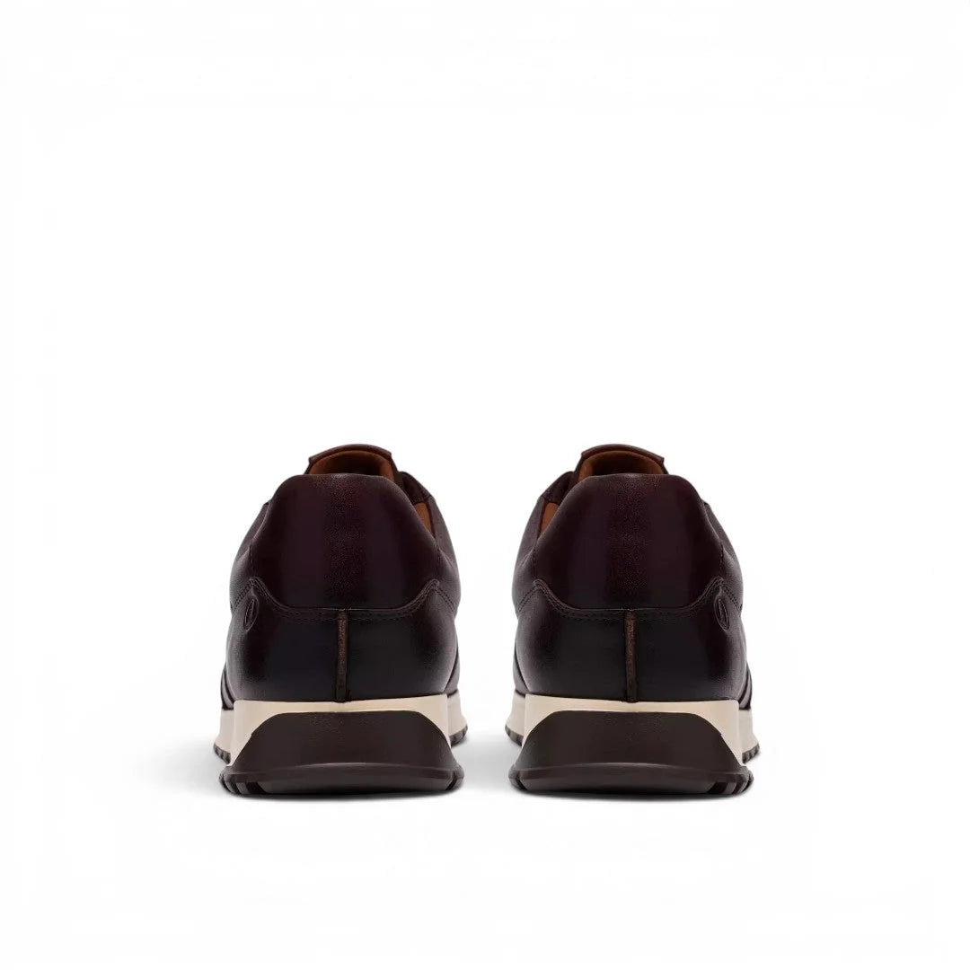 Clarks Radwell Tie Lace-Up Leather Sneaker Men - BRN