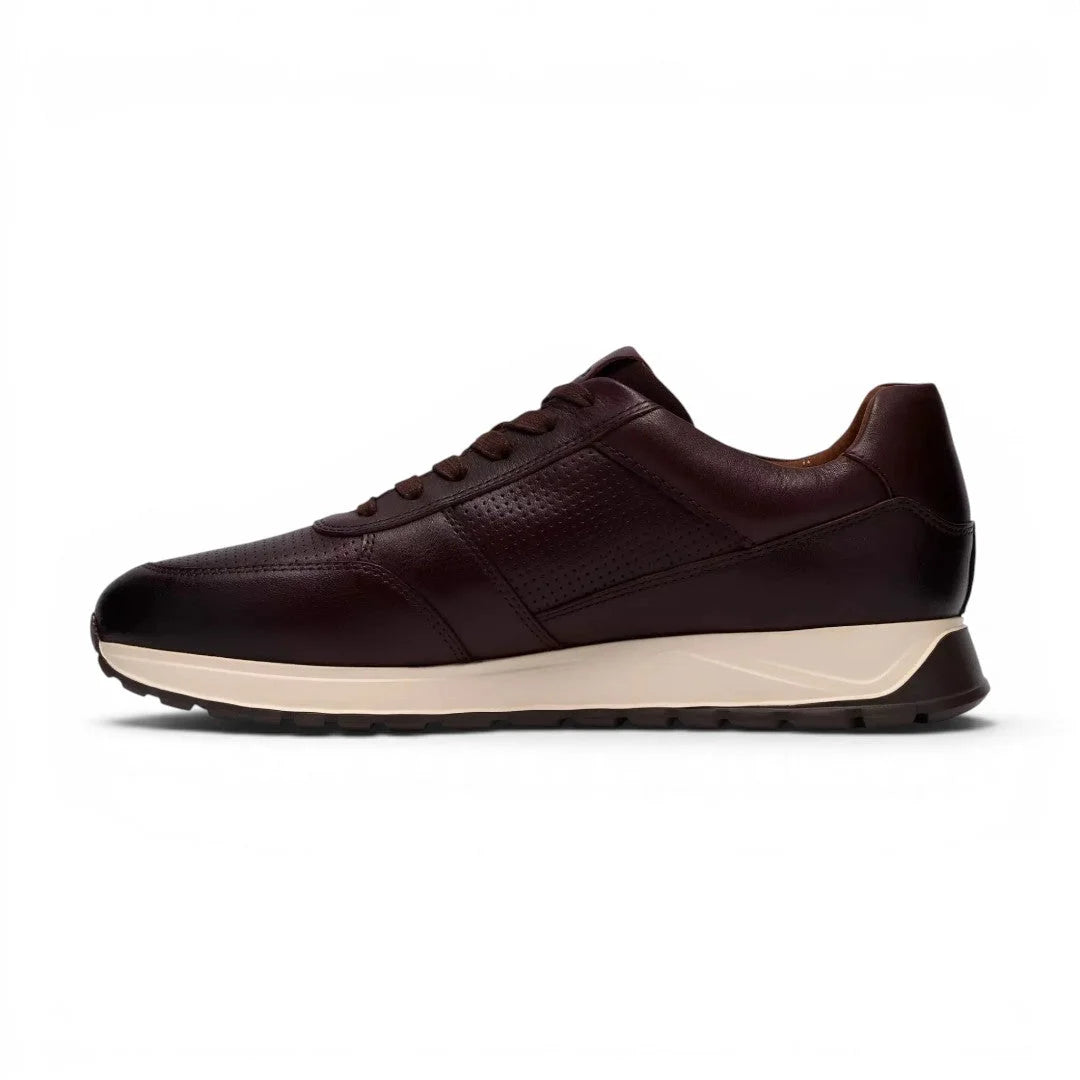 Clarks Radwell Tie Lace-Up Leather Sneaker Men - BRN