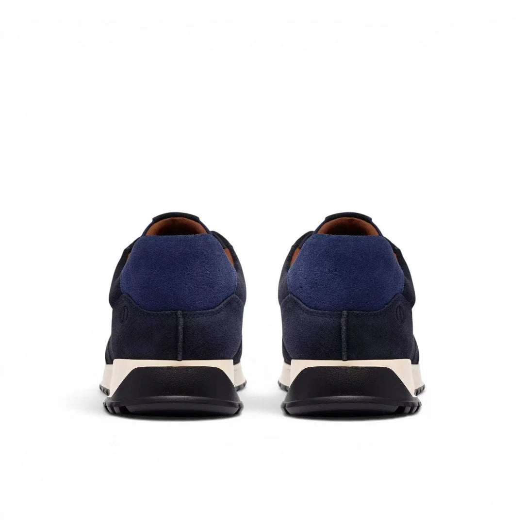 Clarks Radwell Tie Lace-Up Suede Sneaker Men - NVY