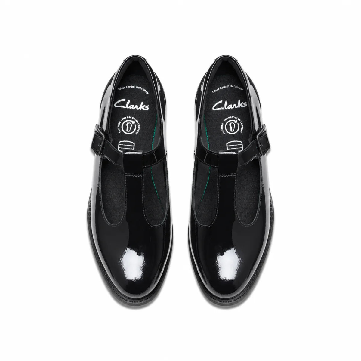 Clarks Tapa Hope Youth Black Patent Women - BLK