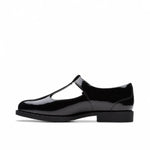 Clarks Tapa Hope Youth Black Patent Women - BLK