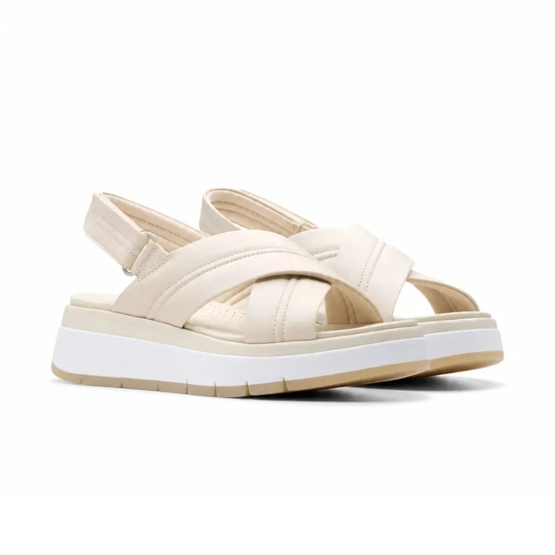 Clarks Tuscan Cross Cream Leather - SOF - Soft white / 35