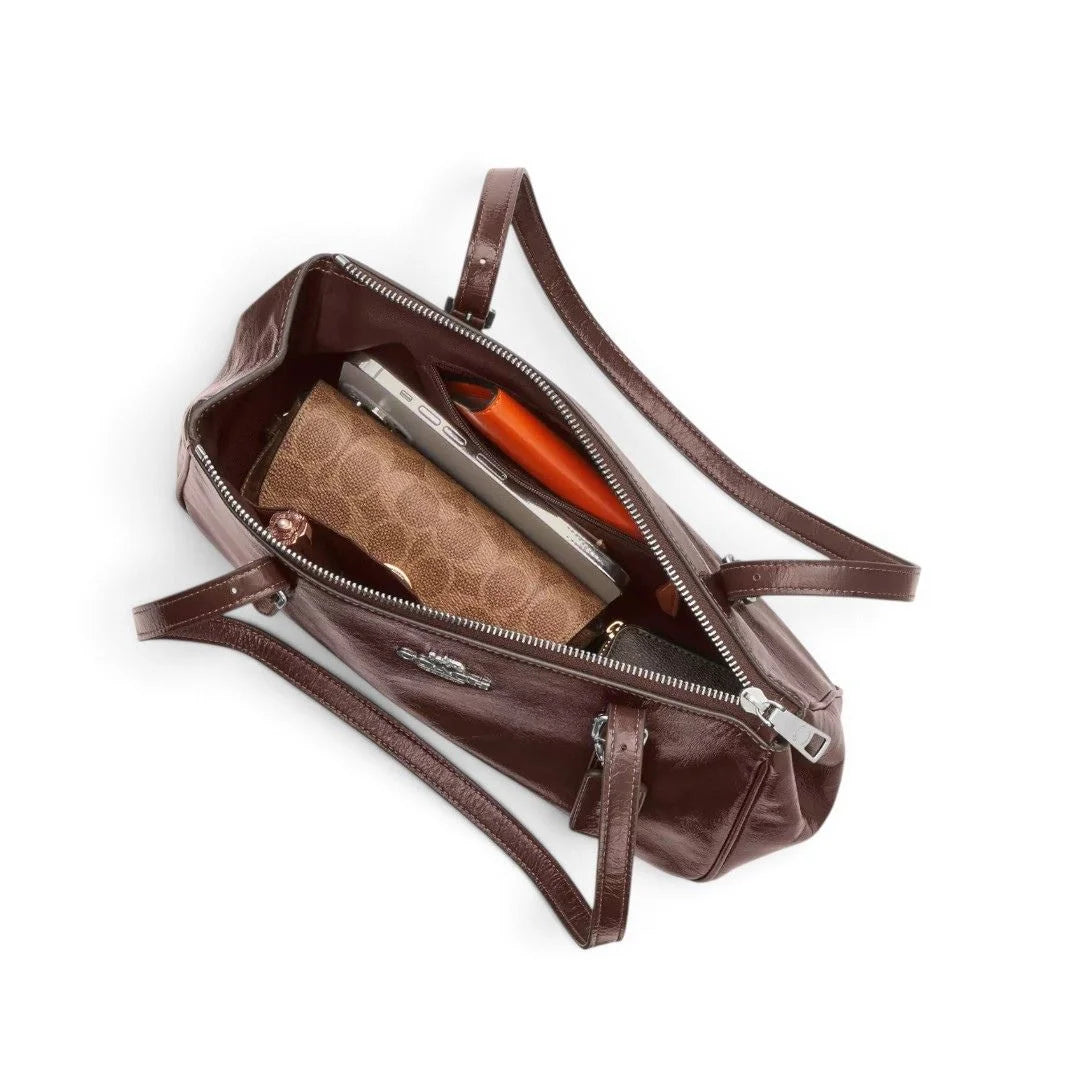 COACH Asher Shoulder Bag - BRN - Dark Brown