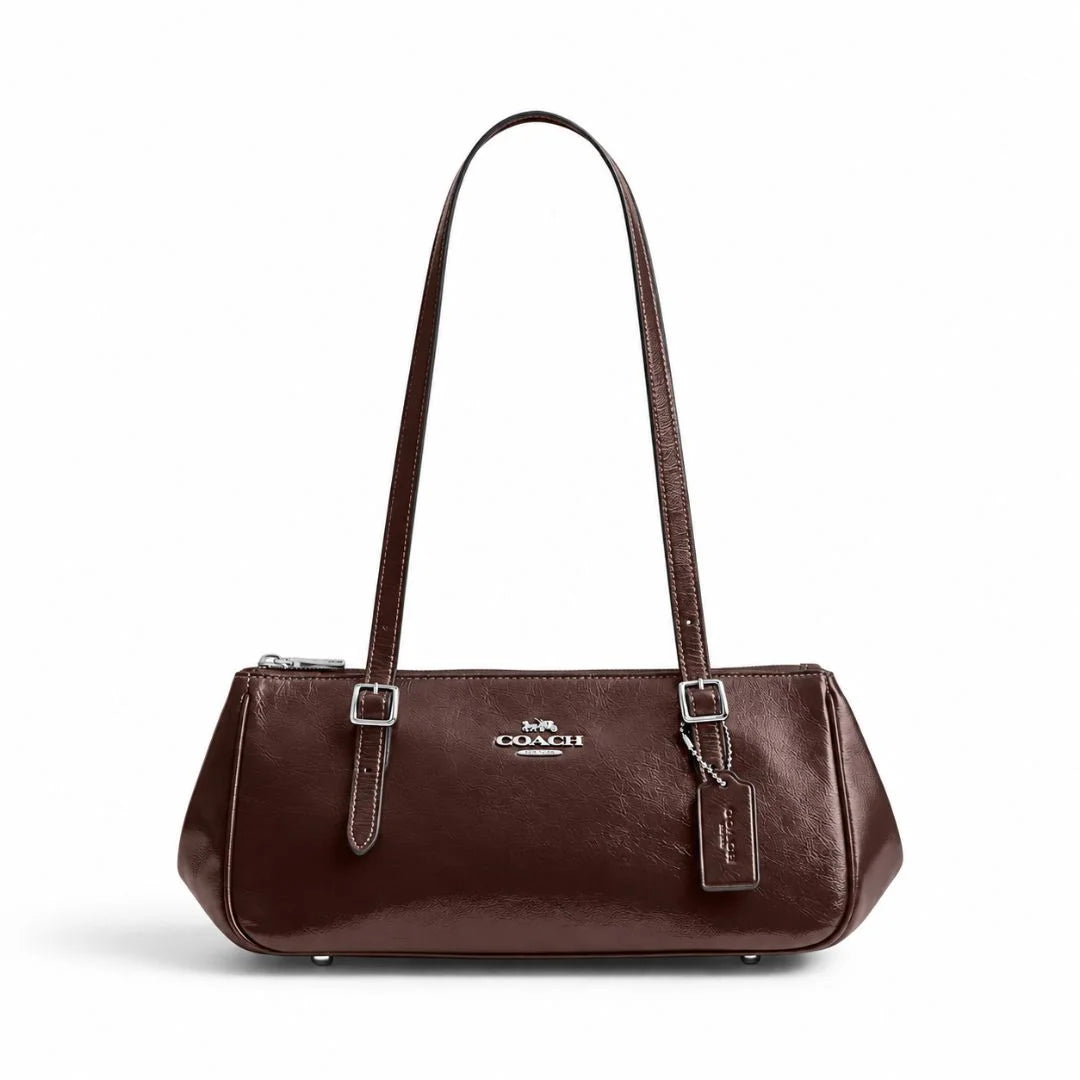 COACH Asher Shoulder Bag - BRN - Dark Brown