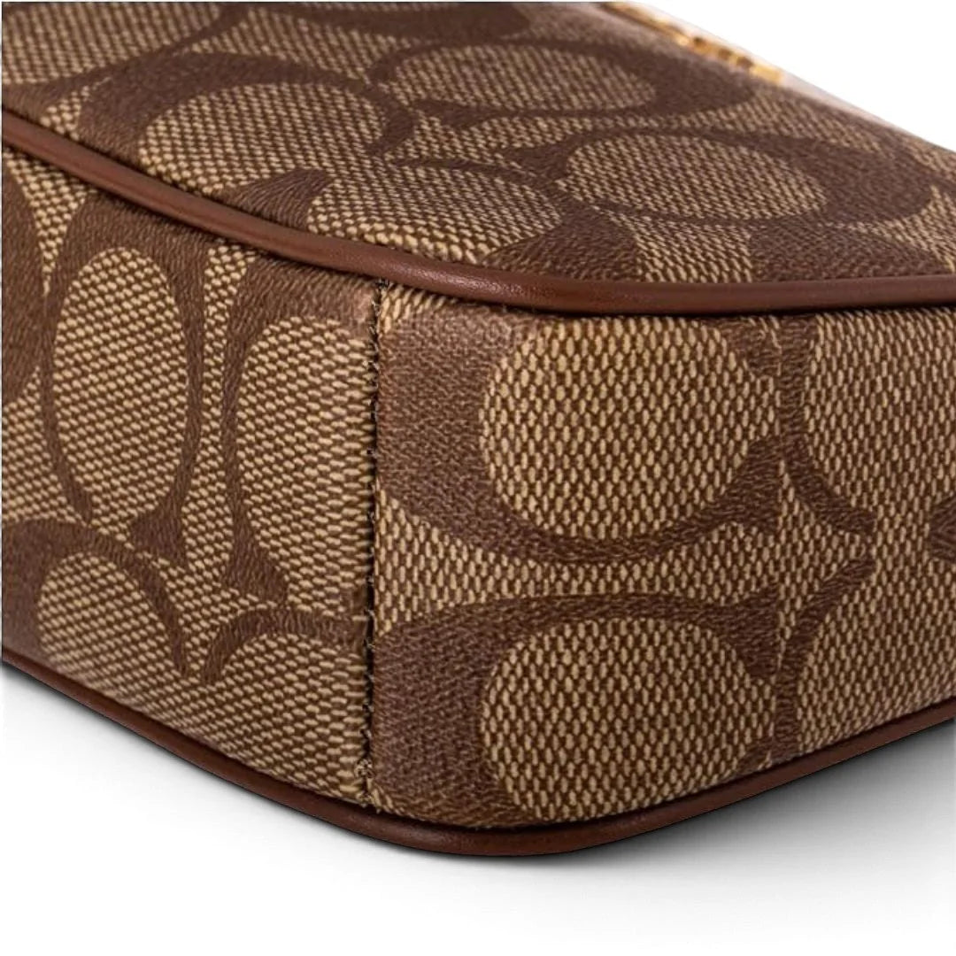 COACH Nolita 19 In Blocked Signature Canvas - BEG - Beige