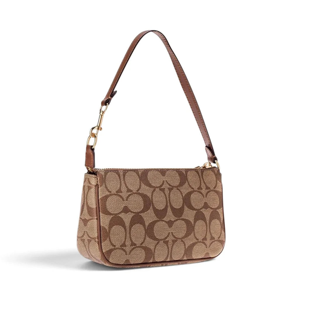 COACH Nolita 19 In Blocked Signature Canvas - BEG - Beige