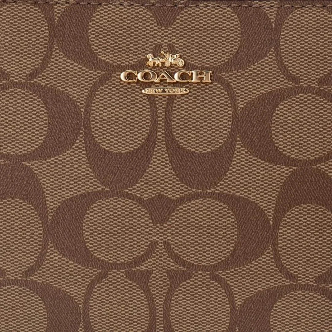 COACH Nolita 19 In Blocked Signature Canvas - BEG - Beige