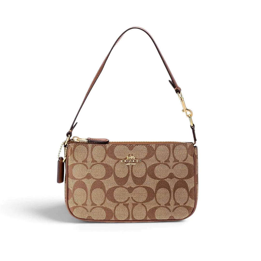 COACH Nolita 19 In Blocked Signature Canvas - BEG - Beige