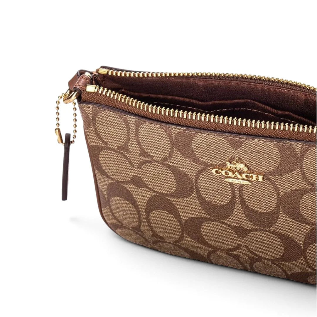 COACH Nolita 19 In Blocked Signature Canvas - BEG - Beige