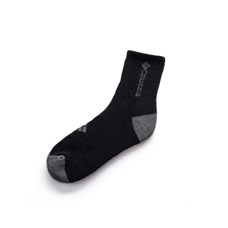 Columbia Flat Knit Quarter 3 pairs socks - Black / One Size