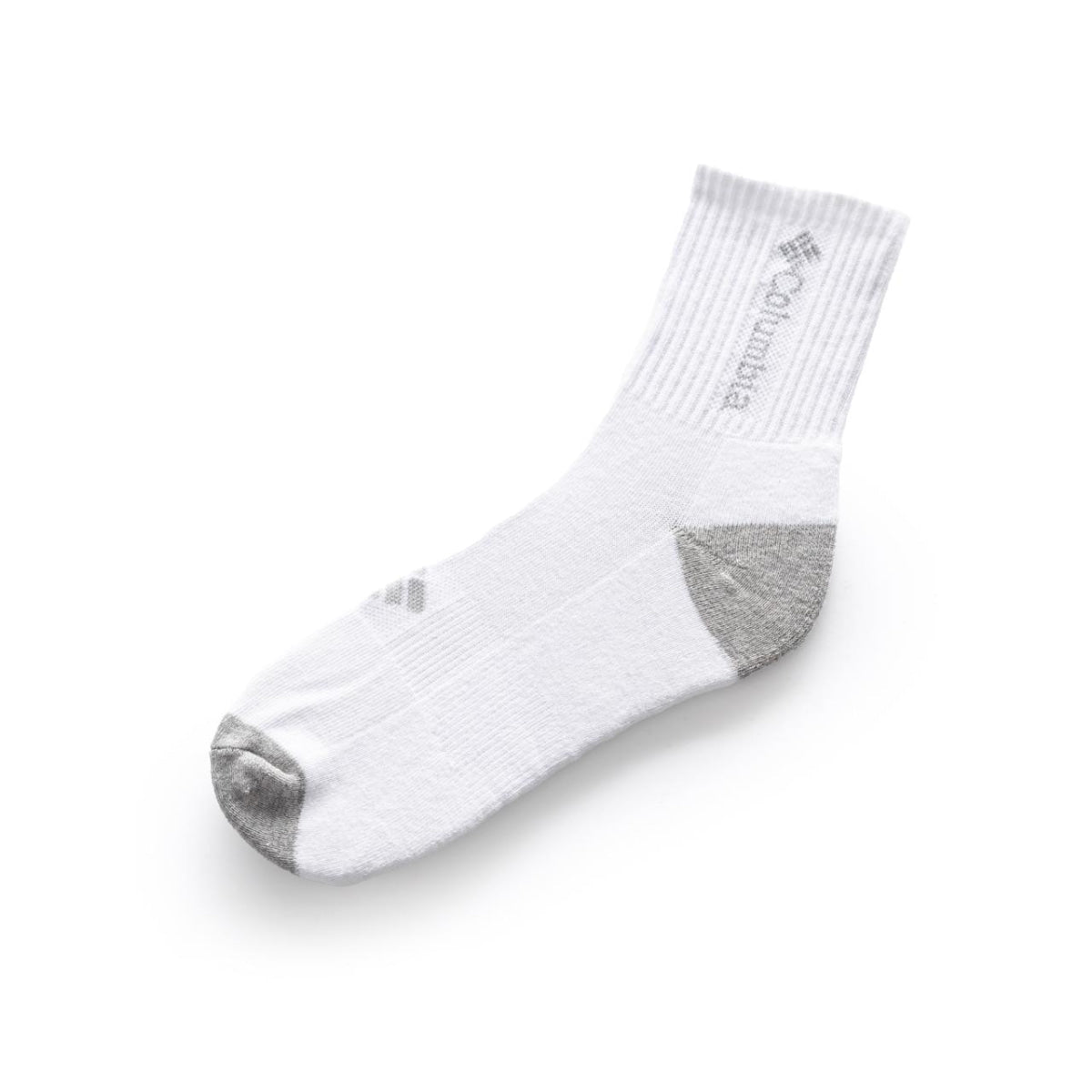 Columbia Flat Knit Quarter 3 pairs socks - White / One Size