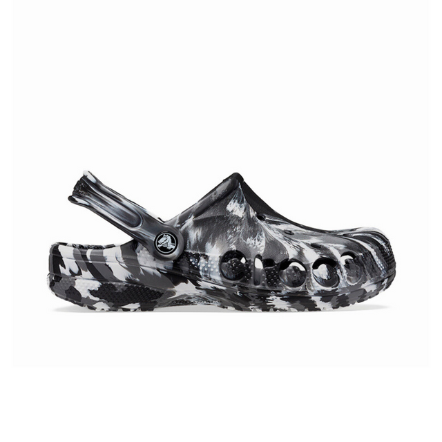 Crocs Baya Marbled Clog - BLK - Black / 41-42