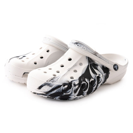 Crocs Baya Marbled Clog - WHTBLK