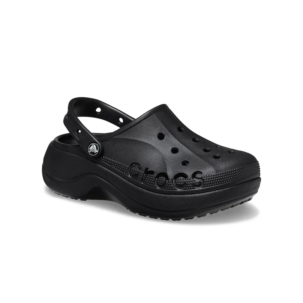 Crocs Baya Platform Clogs - BLK