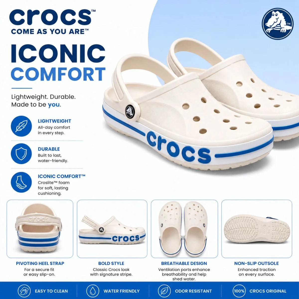 Crocs Bayaband Clog - BEGBLU