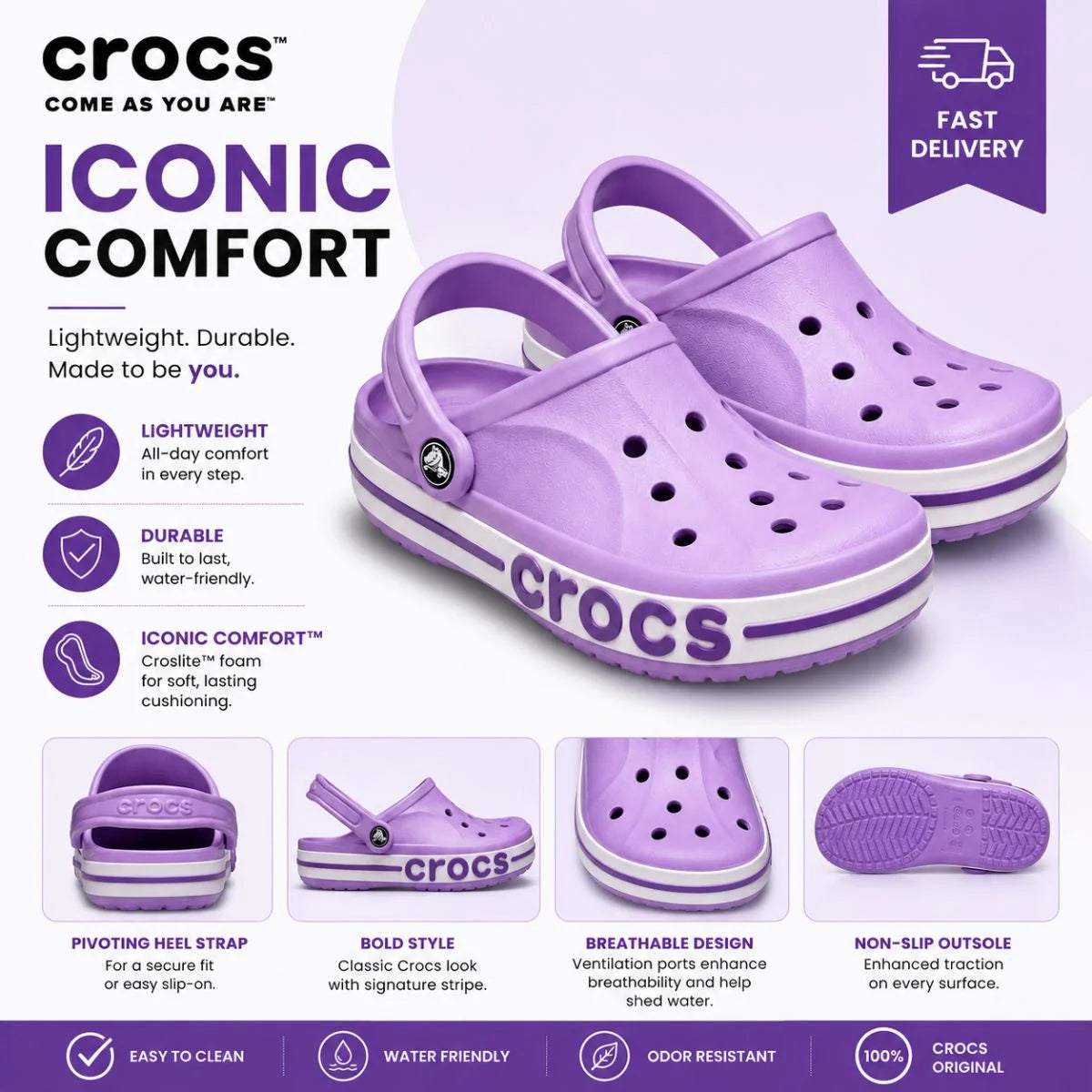 Crocs Bayaband Clog - PUR