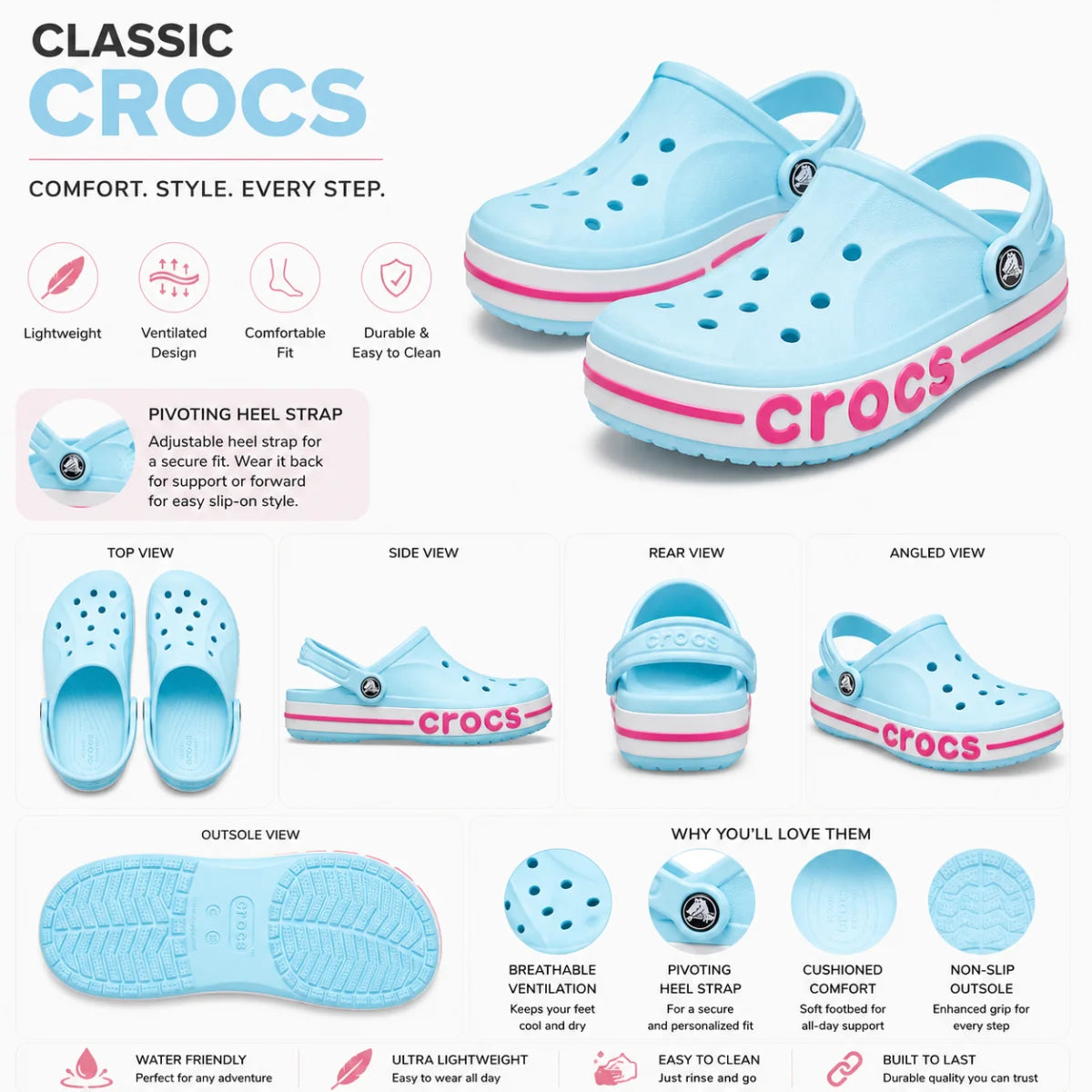 Crocs Bayaband Clog Women - SKY