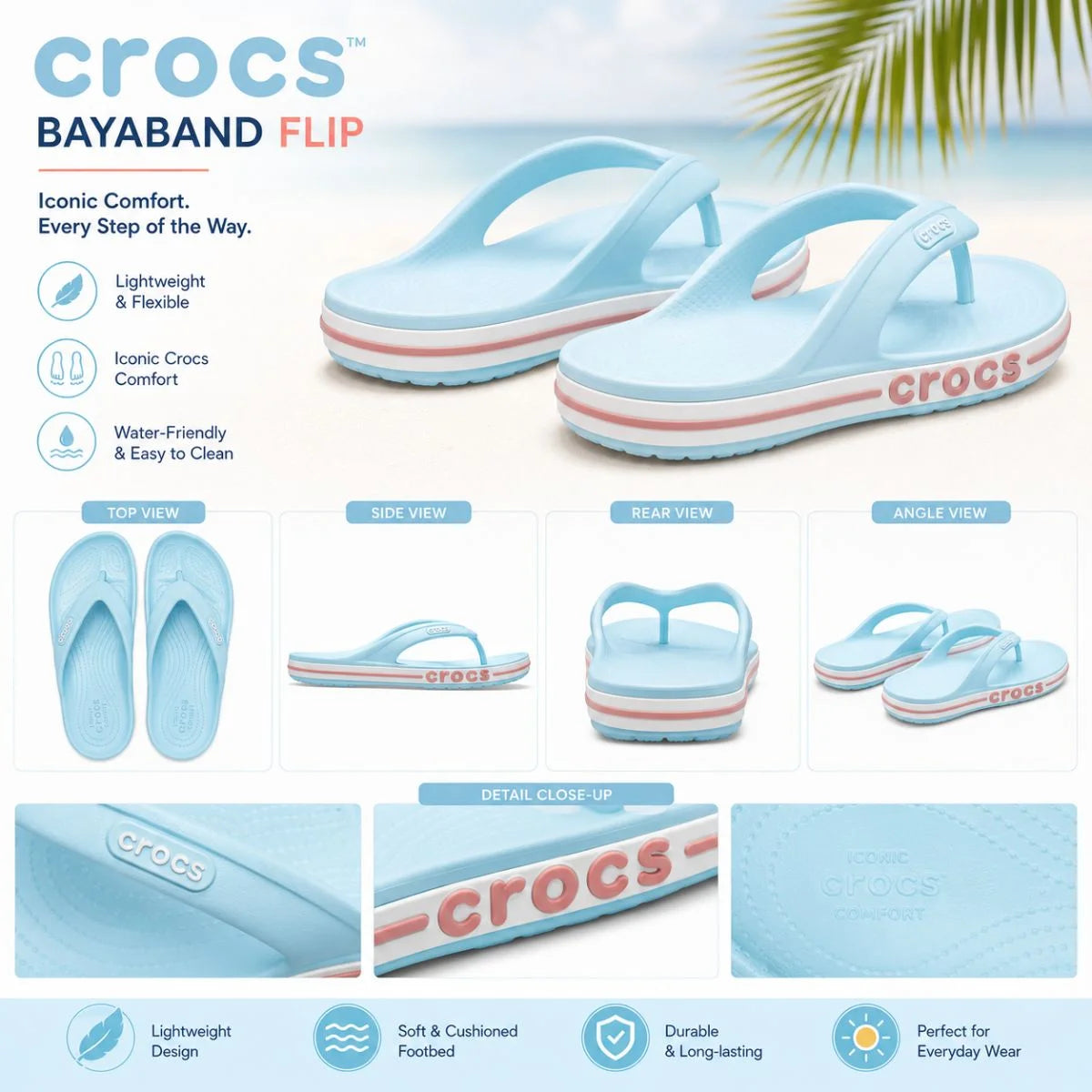 Crocs Bayaband Flip Women - SKY