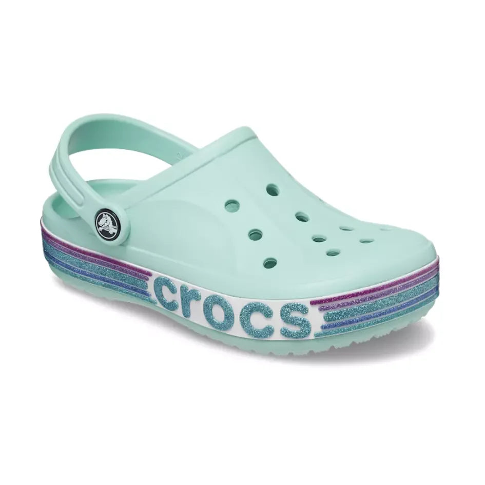 Crocs Bayaband Rainbow Glitter Clog Kids - BLU