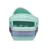 Crocs Bayaband Rainbow Glitter Clog Kids - BLU