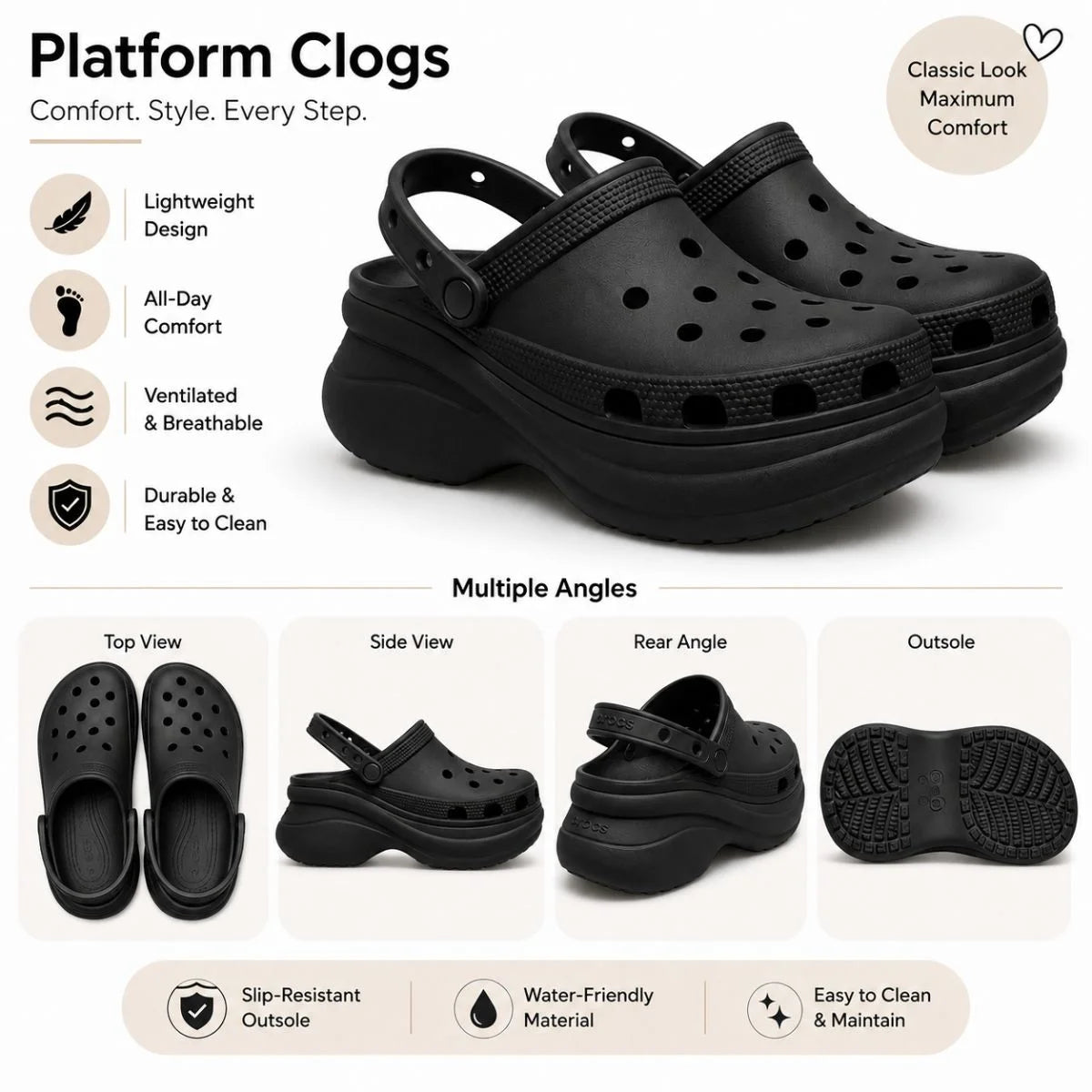 Crocs Bella Clog Women - BLK