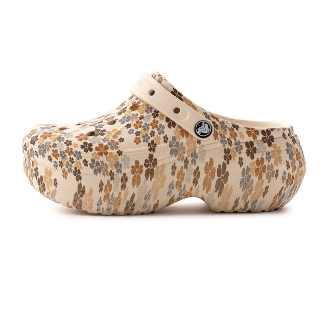 Crocs Bella Flowered Clog Women - BEG - Beige/Multi / 37-38