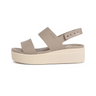 Crocs Brooklyn Low Wedge Women Sandals - BEG - Beige / 35-36